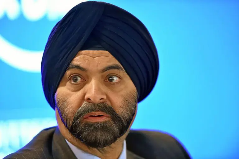 Head and shoulders shot of Ajay Banga