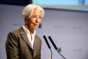 Christine Lagarde speaking at the 2019 European Banking Congress